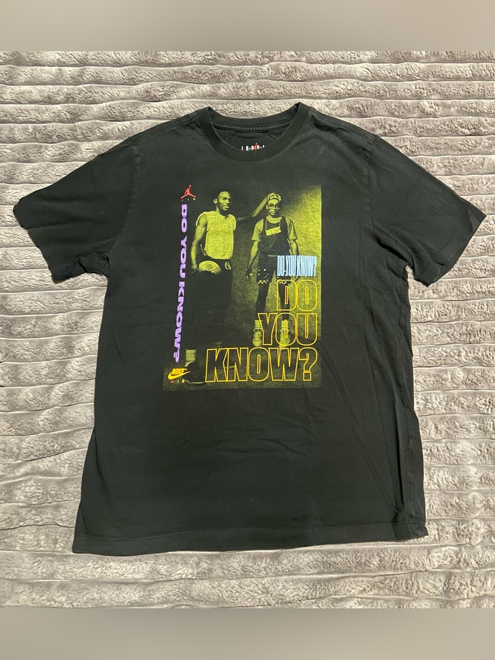 Nike Jordan AJ3 "Mike and Mars" “Do You Know?" Black Graphic T-shirt